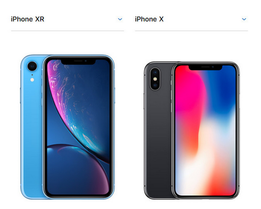 iPhone X和iPhone XR区别对比