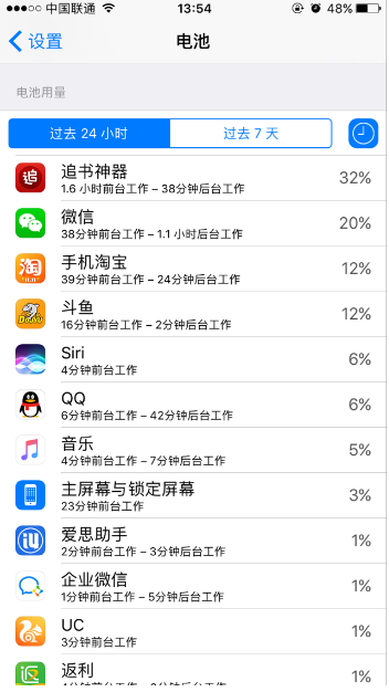 苏州苹果7维修服务中心分享如何查看iPhone7的电量使用情况?